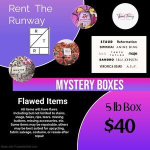 Rent the Runway 5Lb Flawed Mystery Box Damaged AS-IS Assorted Brands and Sizes